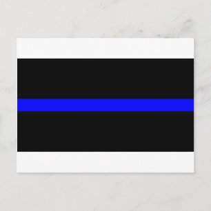 Carte Postale Drapeau commémoratif des policiers de la Ligne Ble
