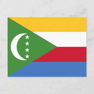 Carte postale Drapeau Comores