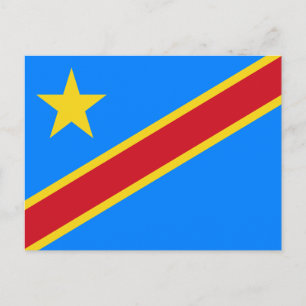Carte Postale Drapeau Congo Kinshasa