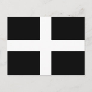 Carte Postale Drapeau Cornouailles (Kernow)