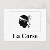 Drapeau corse avec nom en français