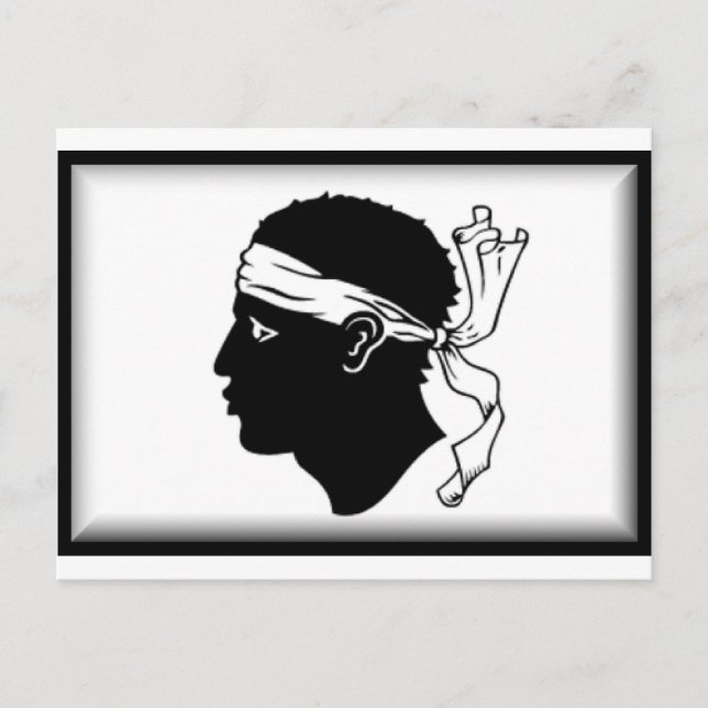 Carte Postale Drapeau Corse (France) (Devant)