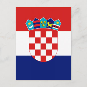Carte Postale Drapeau croate - Trobojnica