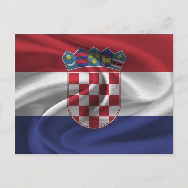 Carte Postale Drapeau Croatie (Devant)