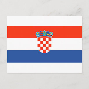 Carte Postale Drapeau Croatie