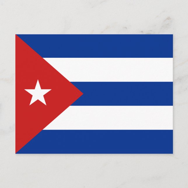 Carte postale Drapeau Cuba (Devant)