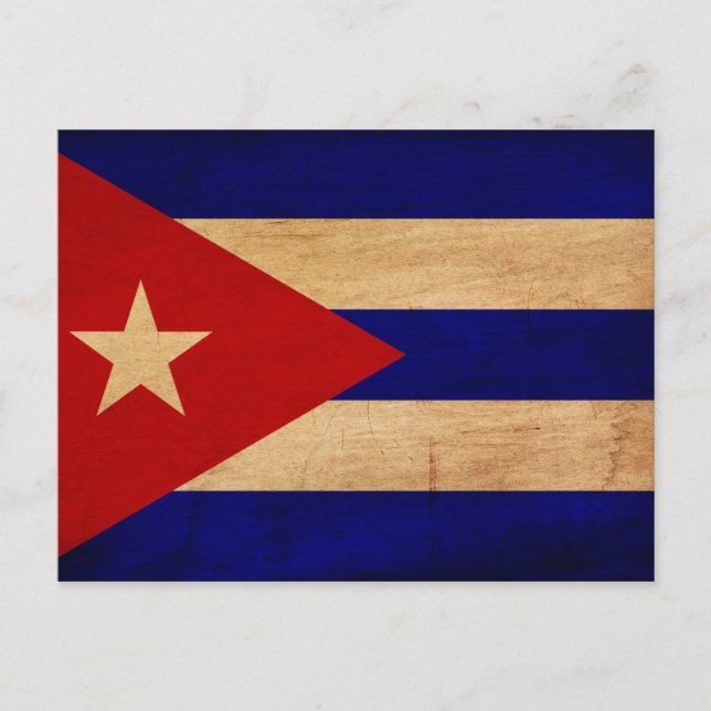 Carte Postale Drapeau Cuba (Devant)