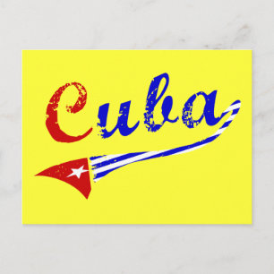 Carte Postale Drapeau cubain