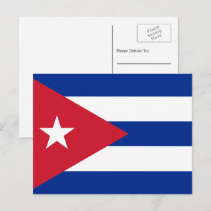 Carte Postale Drapeau cubain, Drapeau de Cuba