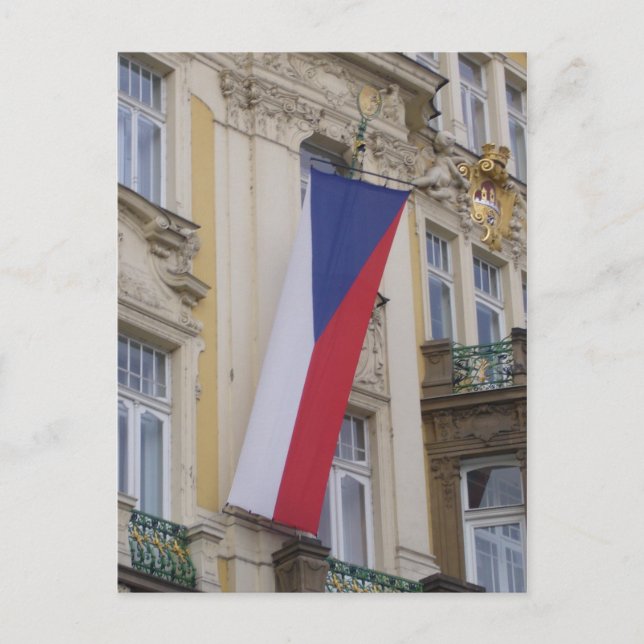 Carte Postale drapeau czech (Devant)