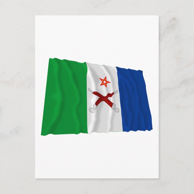 Carte Postale Drapeau d'agitateur Afar (Devant)