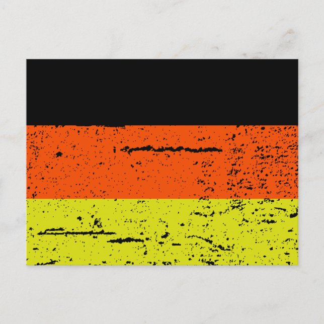 CARTE POSTALE DRAPEAU D'ALLEMAGNE (Devant)