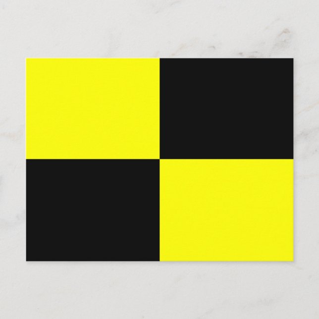 Carte Postale Drapeau d'alphabet nautique Signal Lettre L (Devant)