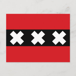 Carte Postale Drapeau d'Amsterdam