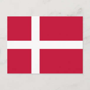 Carte postale Drapeau Danemark (danois)