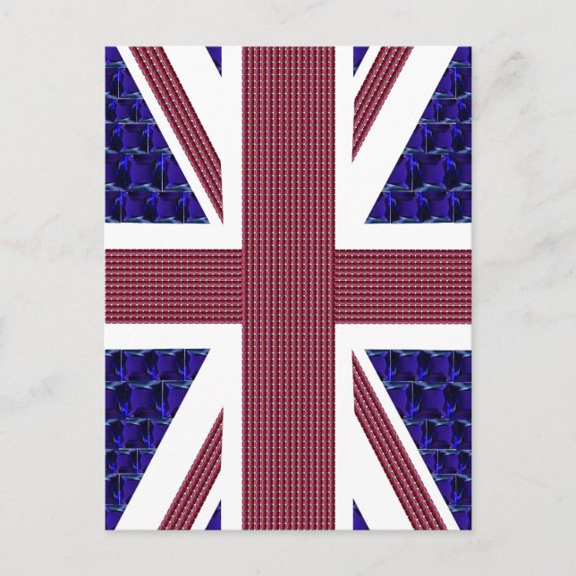 Carte Postale Drapeau d'Angleterre, drapeau de Grande-Bretagne (Devant)