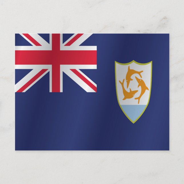 Carte Postale Drapeau d'Anguilla (Devant)