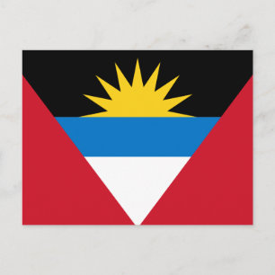 Carte Postale Drapeau d'Antigua-et-Barbuda