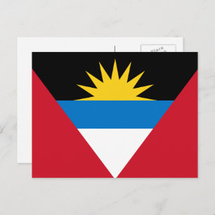 Carte Postale Drapeau d'Antigua-et-Barbuda, Antiguan-Barbuda