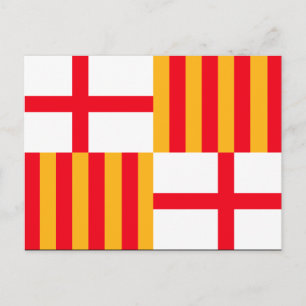 Carte Postale Drapeau de Barcelone