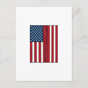 Carte Postale Drapeau de baseball en détresse Conception de vect