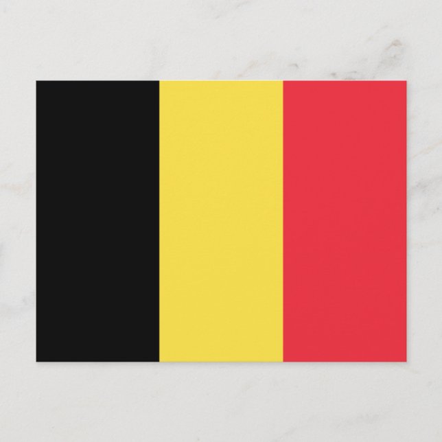 Carte Postale Drapeau de Belgique (Devant)