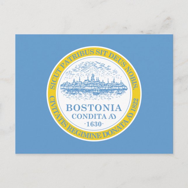 Carte Postale Drapeau de Boston (Devant)