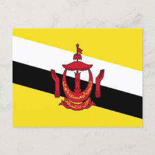 Carte Postale Drapeau de Brunei