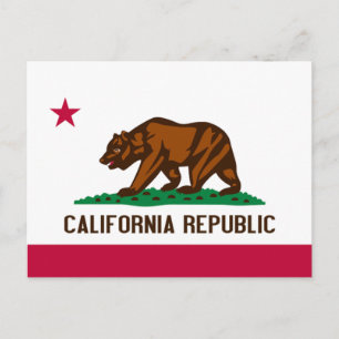 Carte Postale Drapeau de Californie