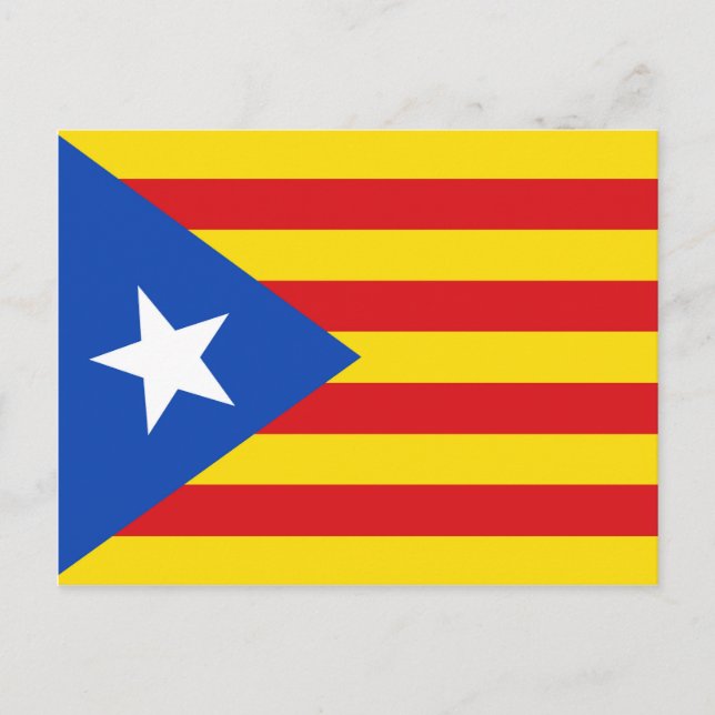 Carte Postale Drapeau de Catalogne (Devant)