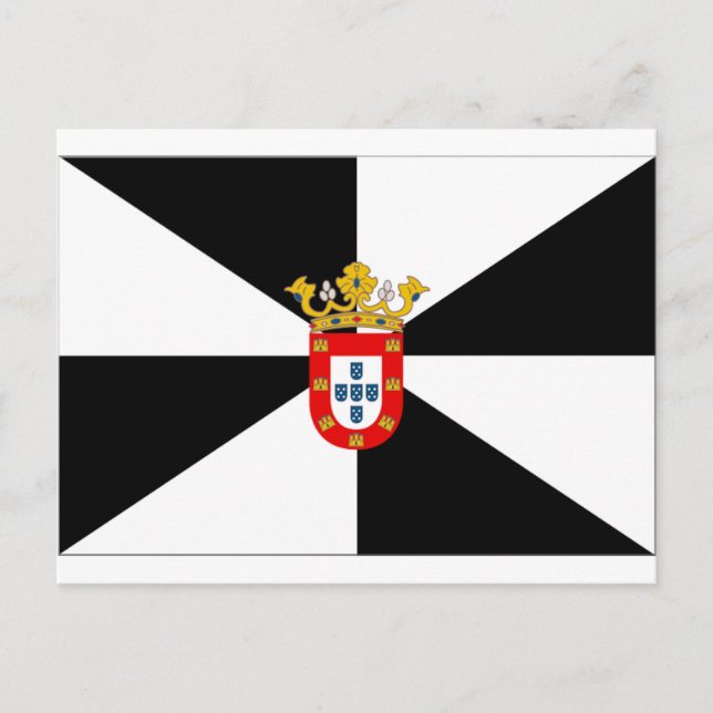 Carte Postale Drapeau de Ceuta (Espagne) (Devant)