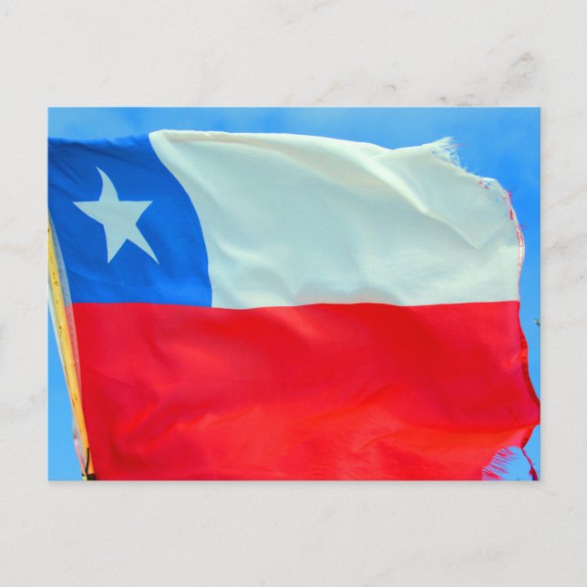 Carte Postale drapeau de chili (Devant)