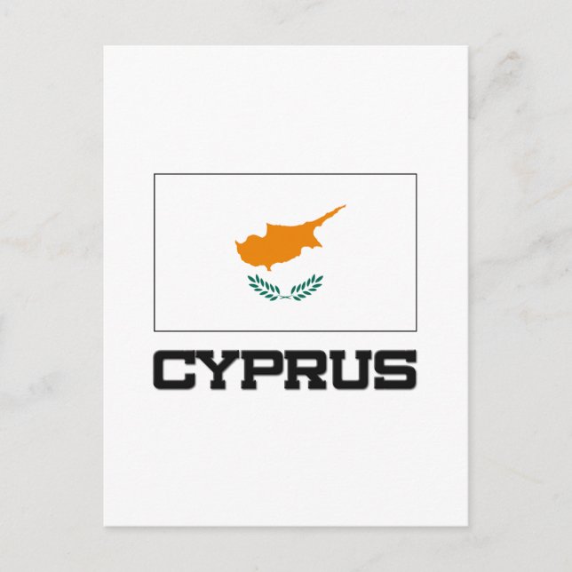 Carte Postale Drapeau de Chypre (Devant)