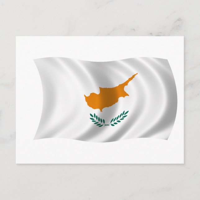 Carte Postale Drapeau de Chypre (Devant)