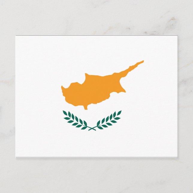 Carte Postale Drapeau de Chypre (Devant)