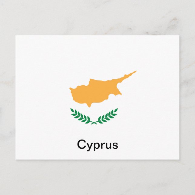 Carte Postale Drapeau de Chypre (Devant)