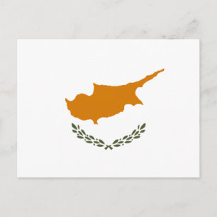 Carte Postale Drapeau de Chypre (Chypre grecque)
