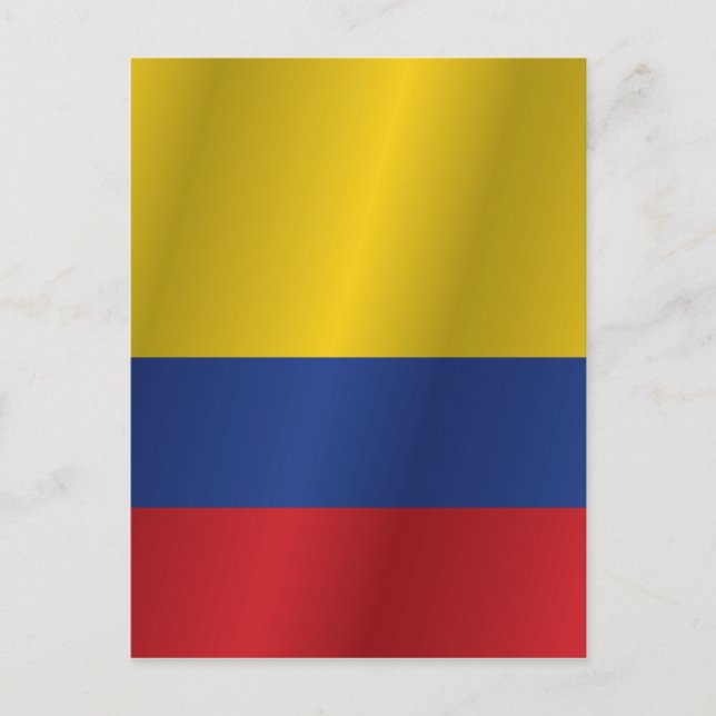 Carte Postale Drapeau de Colombie (Devant)