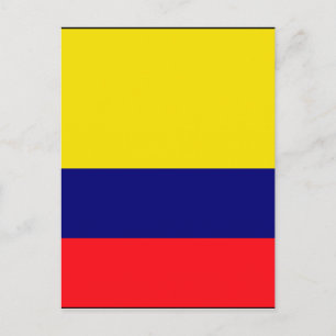 Carte Postale Drapeau de Colombie
