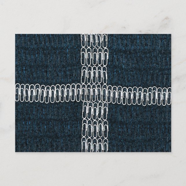 Carte Postale Drapeau de Cornouailles de Paperclips (Devant)