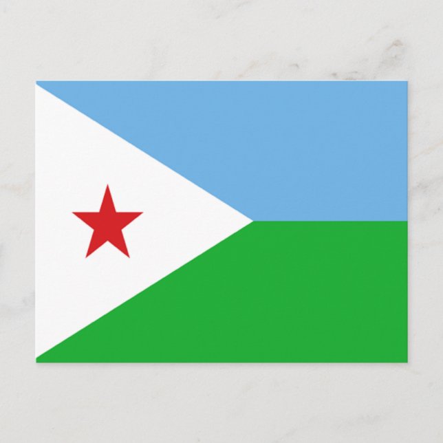 Carte Postale Drapeau de Djibouti (Devant)