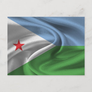 Carte Postale Drapeau de Djibouti