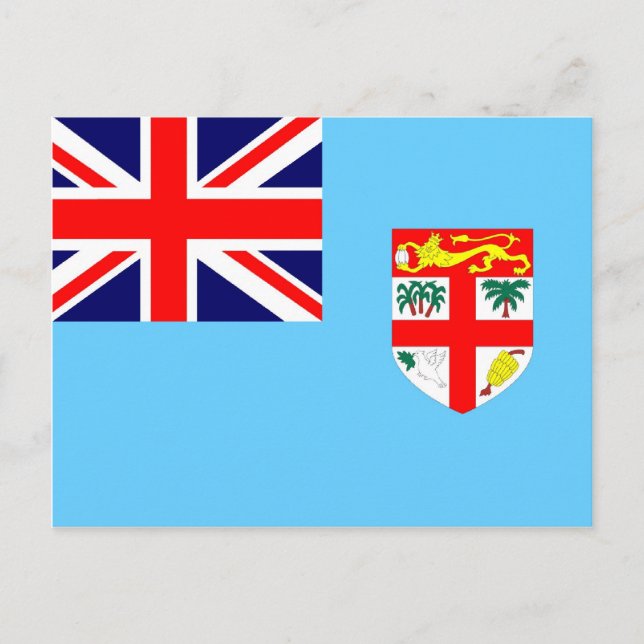 Carte Postale Drapeau de Fidji (Devant)