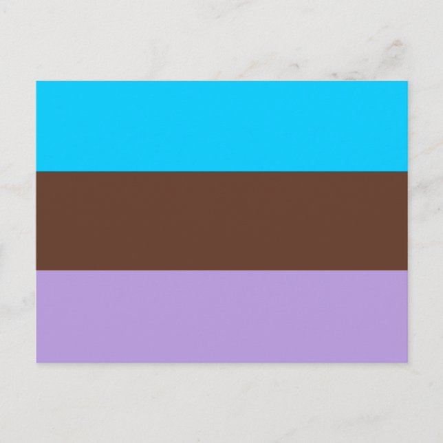 Carte Postale Drapeau de fierté androsexuelle (Devant)