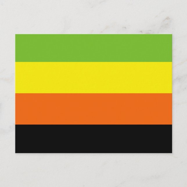 Carte Postale Drapeau de fierté aromantique (Devant)