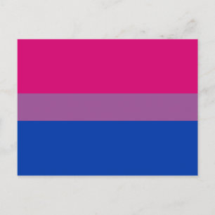 Carte Postale Drapeau de fierté bisexuel