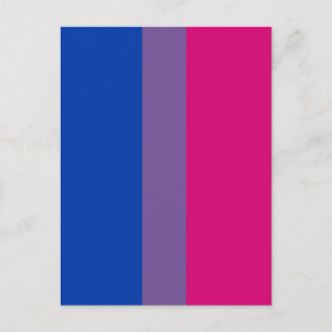 Carte Postale Drapeau de fierté bisexuel