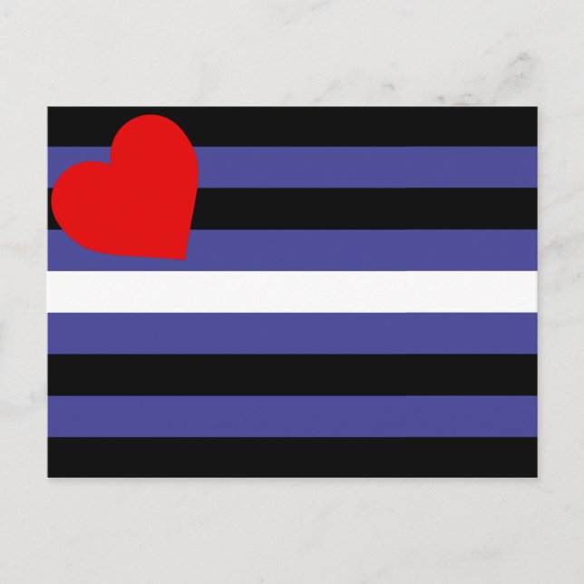 Carte Postale Drapeau de fierté cuir (Devant)