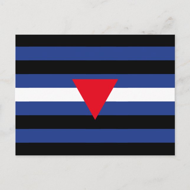 Carte Postale Drapeau de fierté cuir queer (Devant)