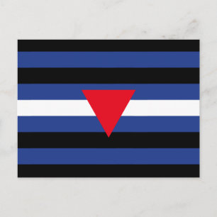 Carte Postale Drapeau de fierté cuir queer